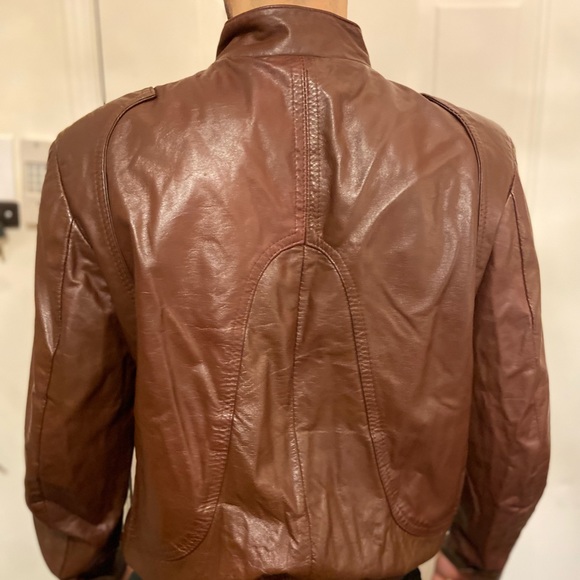 THE LEATHER RANCH GENUINE LEATHER 70s JACKET - Picture 4 of 8